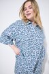 Blusa dal taglio oversize in mussola con colorato design leopardato