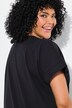 T-shirt oversize. Encolure ronde et manches courtes. Motif ananas à strass fantaisie