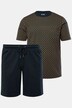 Pyjama JP 1880 collection Homewear, deux pièces (t-shirt à manches longues + short) – jusqu'au 8 XL
