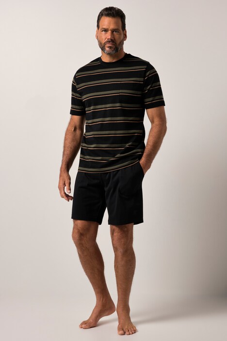 Pyjama JP 1880, deux pièces (T-shirt rayé et short). Collection Homewear - jusqu'au 8 XL