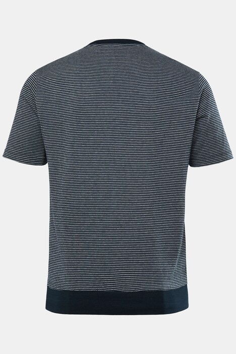 JP1880 Schlafanzug, Homewear, Zweiteiler, T-Shirt mit Ringeln, Bauchfit, Shorts, bis 8 XL