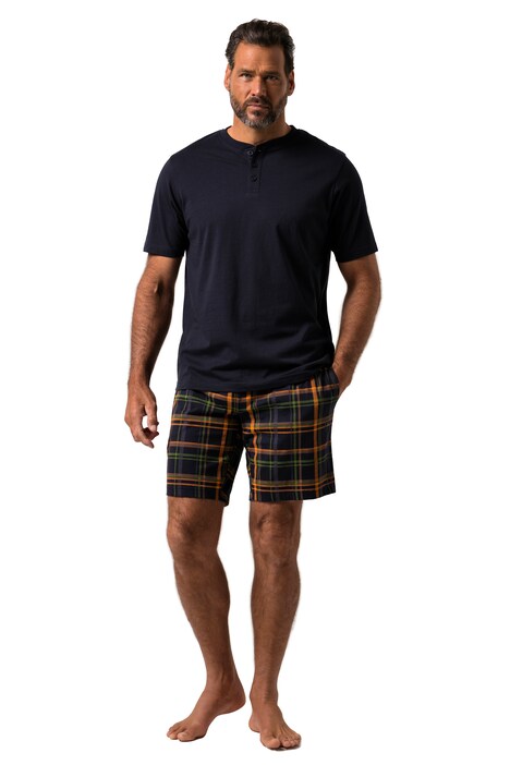 Pyžamo JP1880, kolekce domácího oblečení, dvojdílné, henley, do 8XL