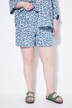 Short, wijde pijpen, mousseline, elastische tailleband