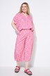 Culotte, wide legs og farvet rombemønster