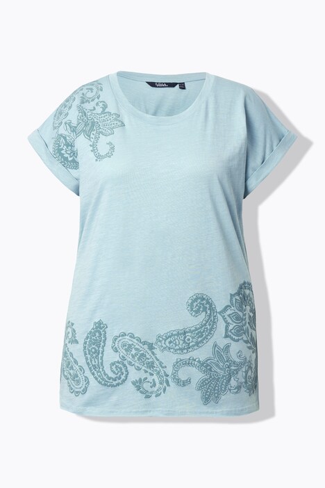T-shirt oversize. Col rond et manches courtes. Imprimé 3D