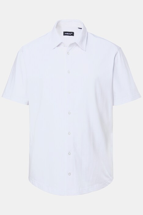 Camicia da ufficio Men+ in jersey con FLEXLASTIC®, vestibilità moderna, colletto ad apertura inglese e mezze maniche, fino alla tg. 8XL