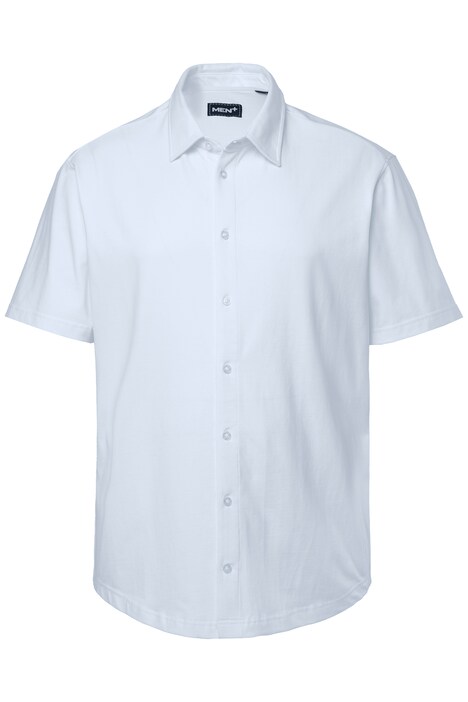 Žerzejová Business košile Men+, FLEXLASTIC®, krátké rukávy, Kent límeček, Modern střih, do 8XL