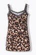 Caraco coupe Slim Fit, motif léopard et petits strass fantaisie
