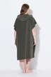 Bellieva frotté-poncho, oversized, trykknapper i siden
