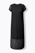 Robe maxi avec dentelle, fond de robe opaque et coupe Fitted Shape