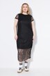 Robe maxi avec dentelle, fond de robe opaque et coupe Fitted Shape