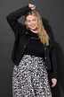 Jakke, boxy shape, hørmix