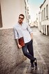 JP1880 Oxford-Hemd, Langarm, Buttondown-Kragen, Modern Fit, bis 8 XL