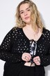 Cardigan en maille ajourée, coupe Straight Shape