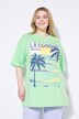 T-shirt oversize, motif Concha Beach