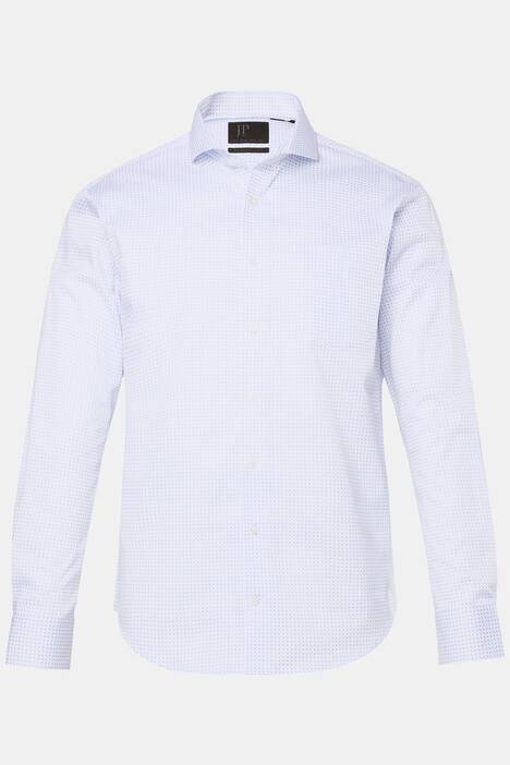 Camicia da ufficio JP1880 dalla vestibilità moderna con fantasia minimalista, maniche lunghe e colletto francese, disponibile fino alla tg. 8XL