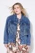 Veste en jean à franges, coupe Boxy Shape