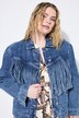 Veste en jean à franges, coupe Boxy Shape