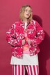 Quiltet jakke, oversize med allover-print
