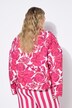 Quiltet jakke, oversize med allover-print