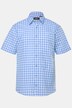 Men+ traditionel ternet skjorte, korte ærmer, Kent-krave, Comfort Fit, op til str. 8XL