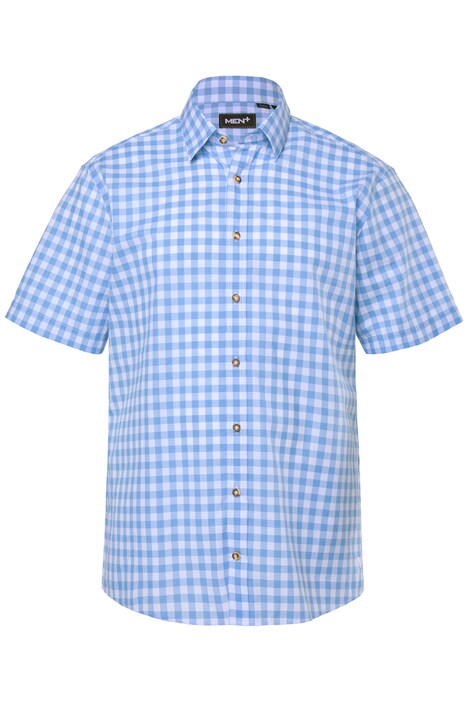 Tradiční kostkovaná košile Men+, krátké rukávy, Kent límeček, Comfort střih, do 8XL