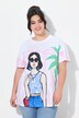 T-shirt coupe Boxy Fit, motif femme