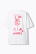 T-shirt oversize, imprimé cocktail