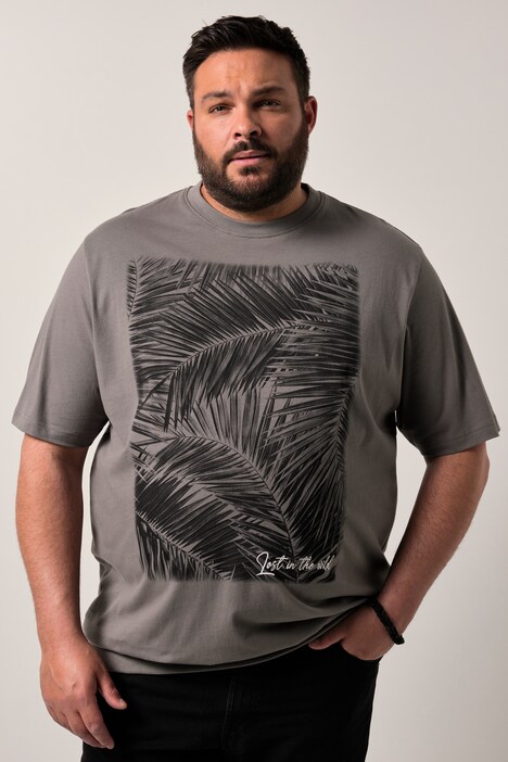 Men+ T-shirt, Buik-Fit, print, korte mouwen, tot 8XL