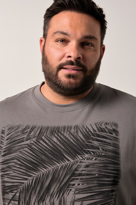 Men+ T-shirt, Buik-Fit, print, korte mouwen, tot 8XL