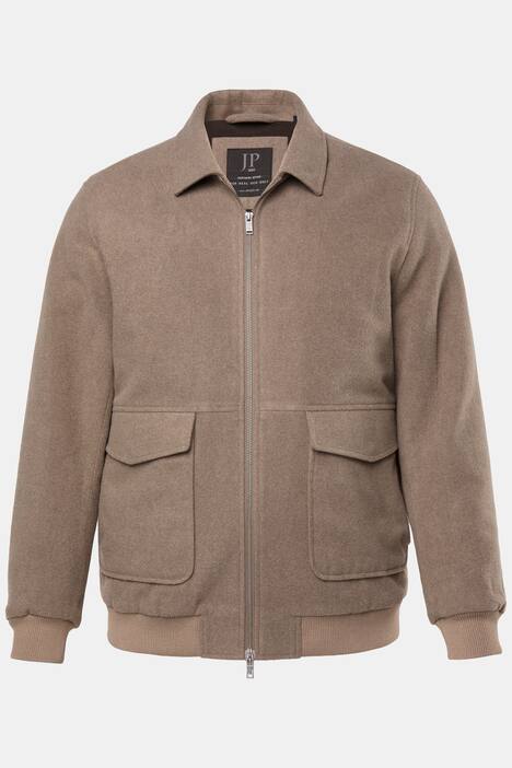 Blusotto JP1880 di misto lana con zip e tasche applicate, fino alla tg. 7XL