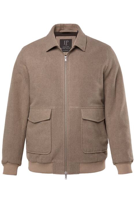 Bluzon JP1880, vlněná směs, zip, našité kapsy, do 7XL
