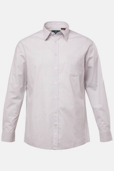 Boston Park Hemd, Langarm, Minimalprint, Kentkragen, Comfort Fit, bis 8 XL