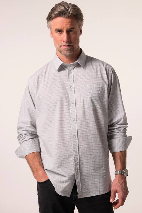 Boston Park Hemd, Langarm, Minimalprint, Kentkragen, Comfort Fit, bis 8 XL
