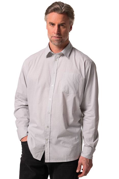 Košile Boston Park, dlouhé rukávy, drobný potisk, Kent límeček, Comfort střih, do 8XL