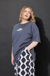 T-shirt oversize, message 3D