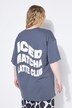 T-shirt oversize, message 3D