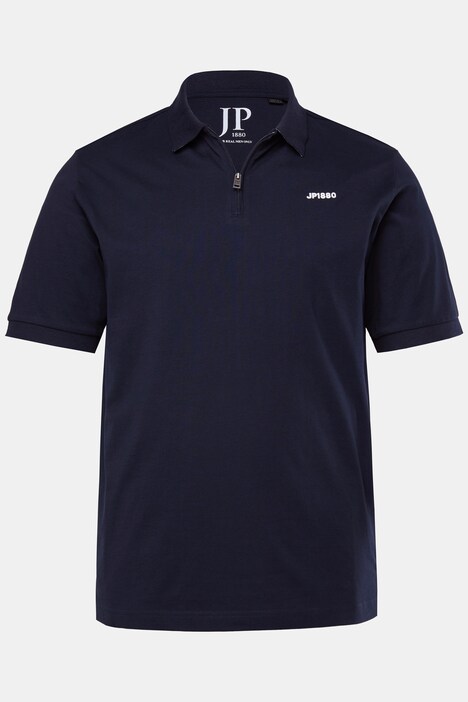 Polo JP 1880 à manches courtes, fermeture zippée - jusqu'au 8 XL