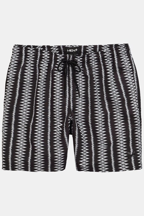 Short de bain Men+ imprimé all-over, taille élastique et coupe ventre confort - jusqu'à 8 XL