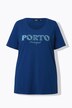 Camiseta, línea A, cuello de pico, media manga acampanada