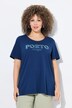 Camiseta, línea A, cuello de pico, media manga acampanada