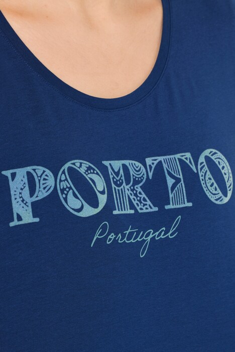 T-shirt dal taglio svasato con scollo a V e mezze maniche svasate