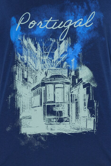 T-shirt oversize, motif Portugal, décolleté rond et manches courtes