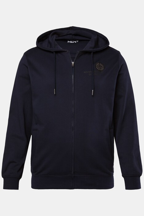 Veste à capuche Men+ en molleton, imprimé - jusqu'au 8 XL