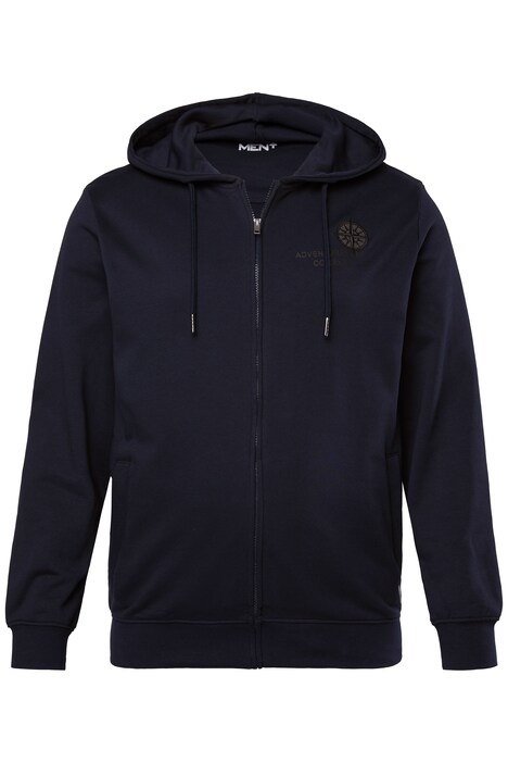 Mikina Men+, kapuce, potisk, do 8XL