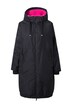 Funkční bunda, oversize, teddy podšívka, kapuce, dvoucestný zip