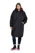 Funkční bunda, oversize, teddy podšívka, kapuce, dvoucestný zip