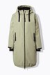 Functionele jas, oversized, teddy voering, capuchon, 2-wegrits