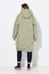 Functionele jas, oversized, teddy voering, capuchon, 2-wegrits