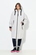 Functionele jas, oversized, teddy voering, capuchon, 2-wegrits